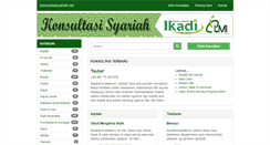 Desktop Screenshot of konsultasisyariah.net
